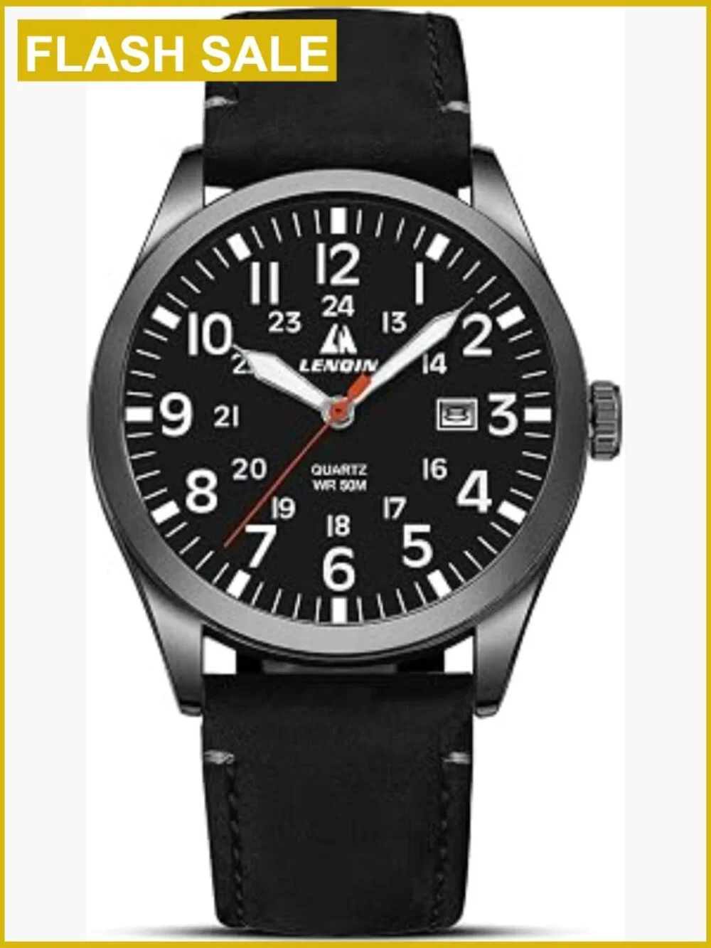 Mens Military Analog Quartz Watch Nylon Strap Date Waterproof Tactical Casual